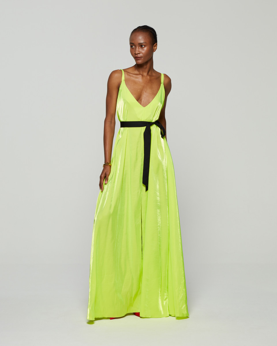 Serena Bute Ibiza Dress - Neon Yellow