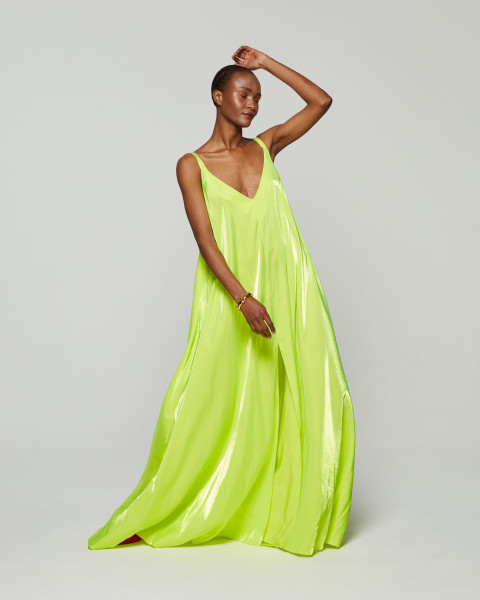 Serena Bute Ibiza Dress - Neon Yellow