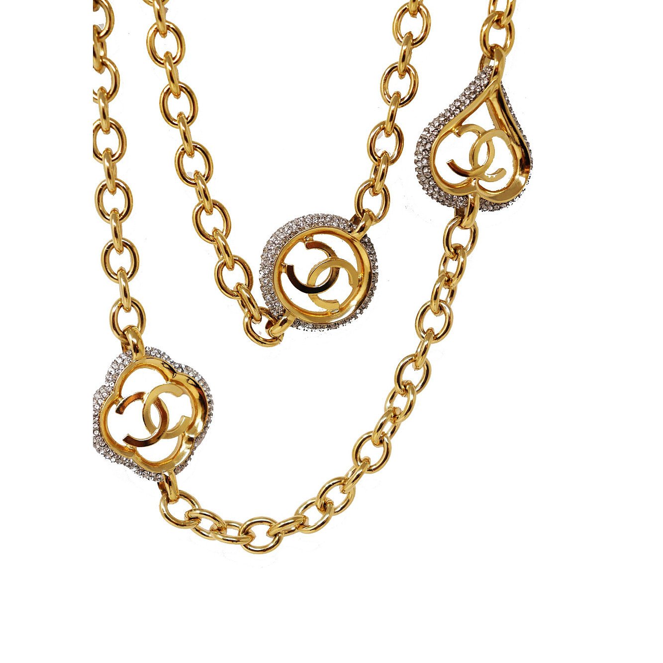 CHANEL Long Gold Necklace