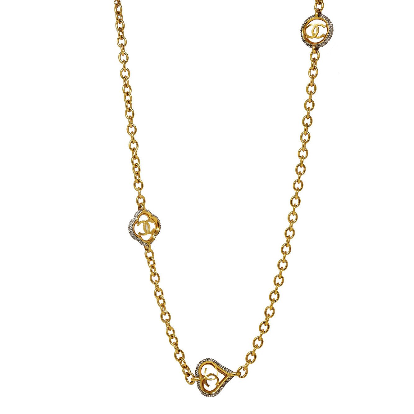 CHANEL Long Gold Necklace
