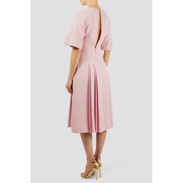 Emilia Wickstead Pleated Wool Dress