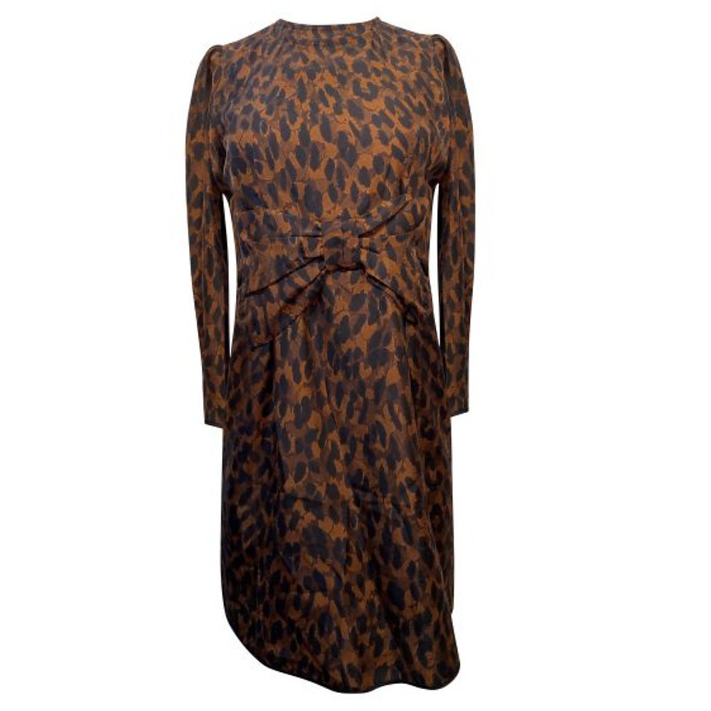Marc Jacobs Leopard-Print Bow-Front Dress