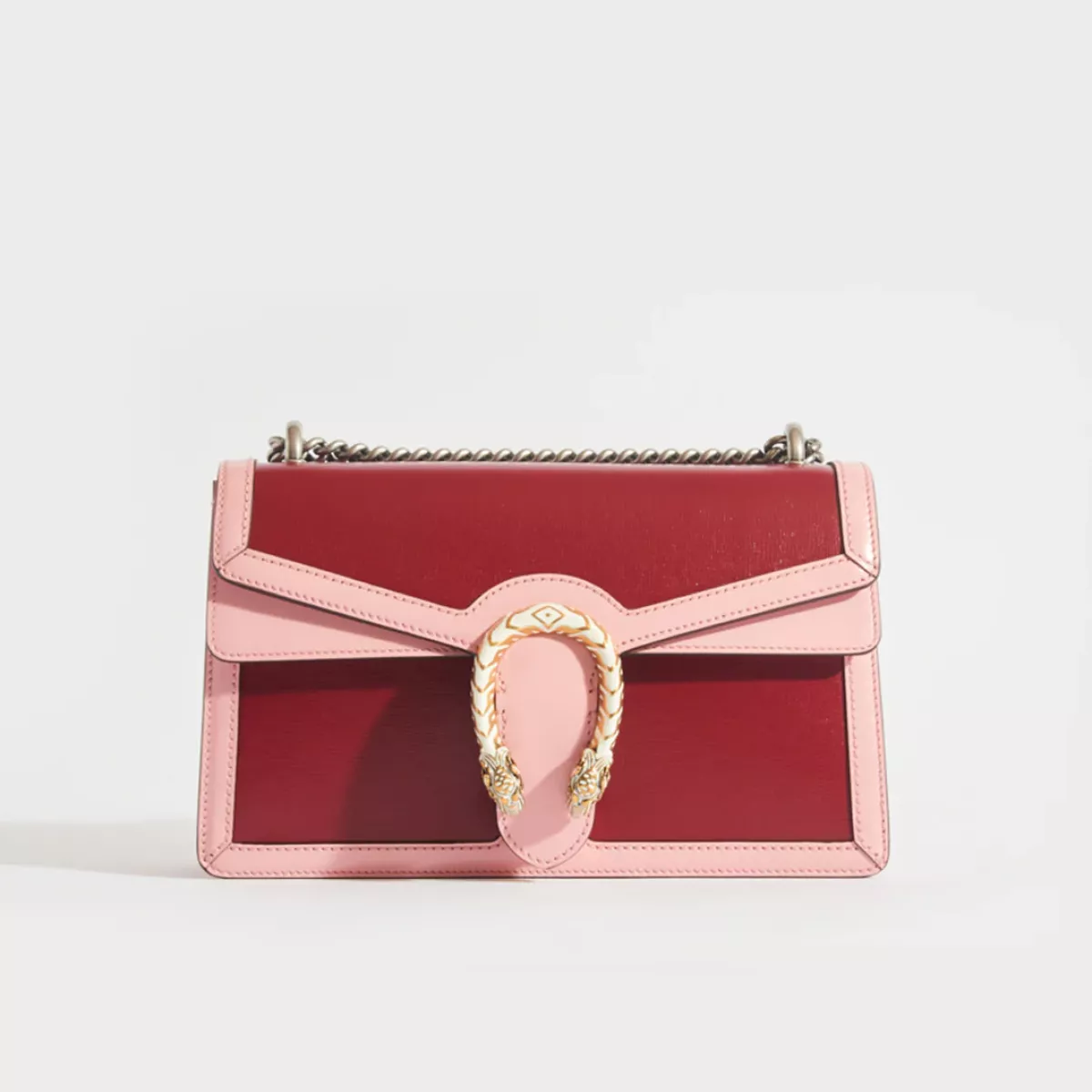 Gucci Dionysus Small Shoulder Bag in Red and Pink