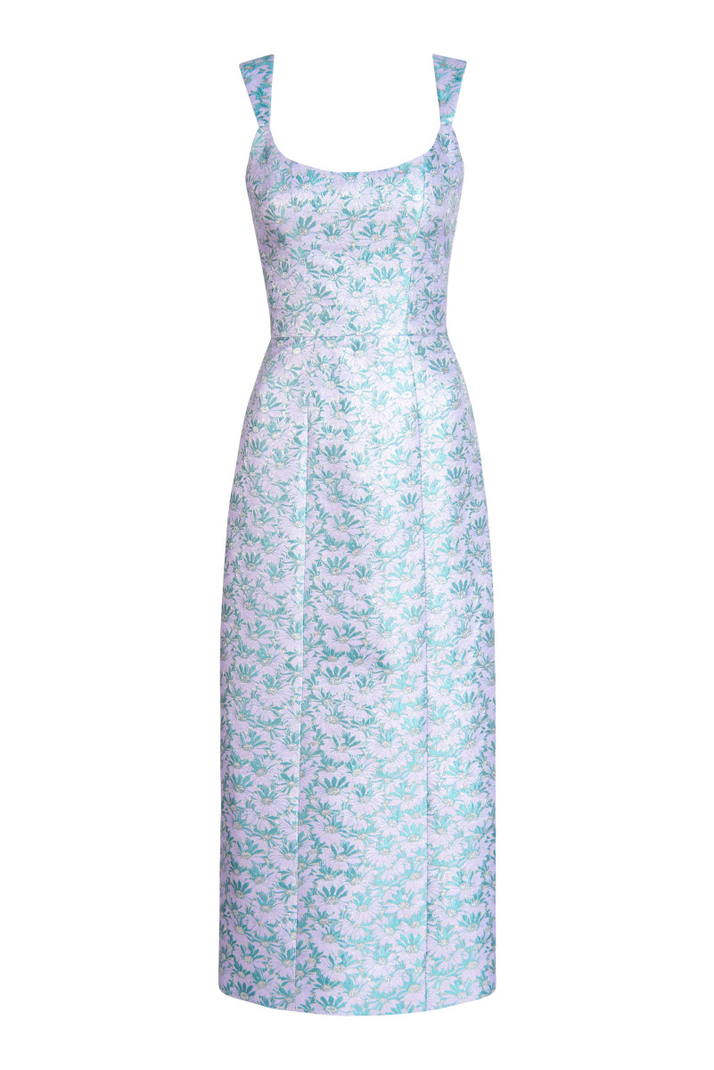 Markarian NY Numa Daisy Brocade Corset Dress