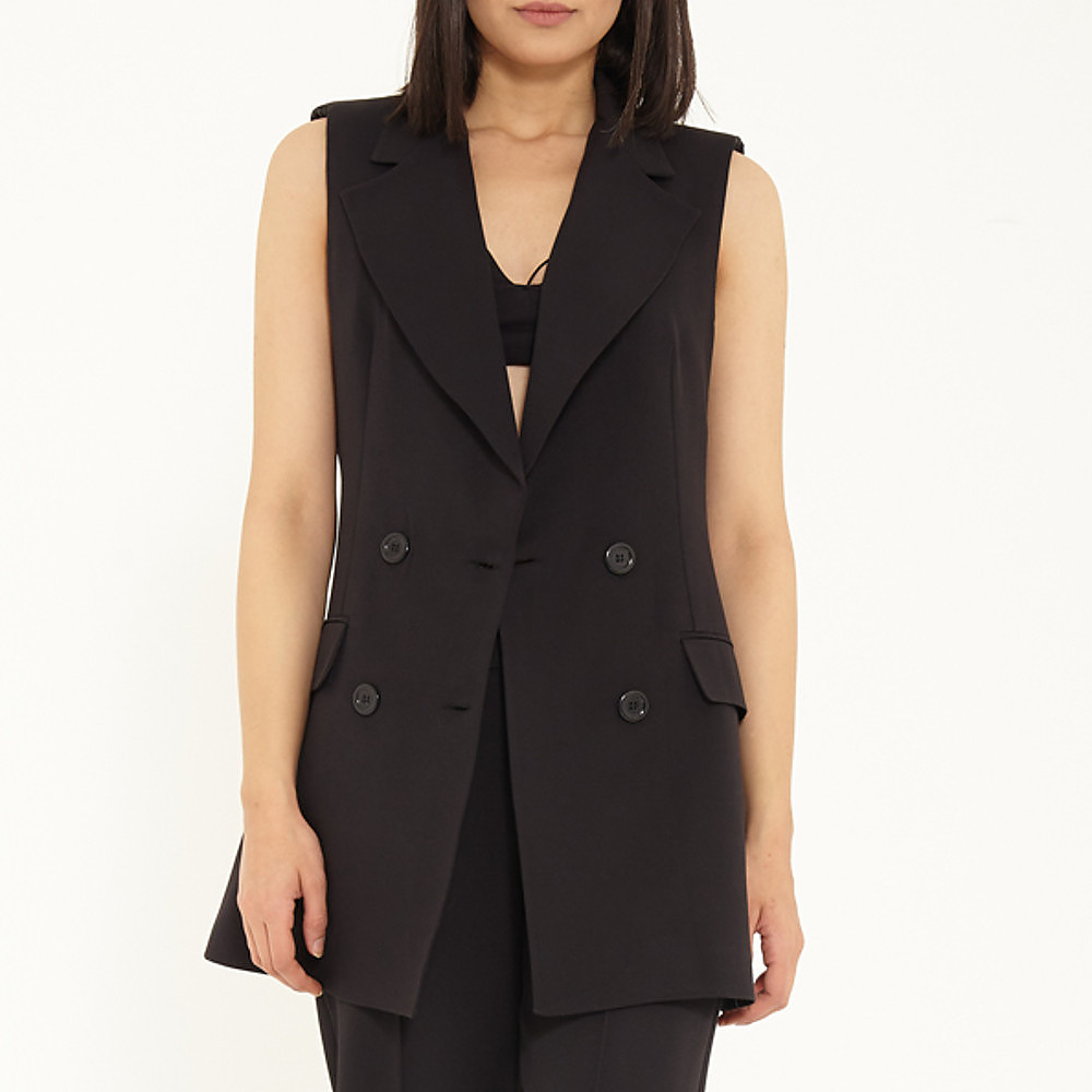 Barrus London Double Breasted Long Vest