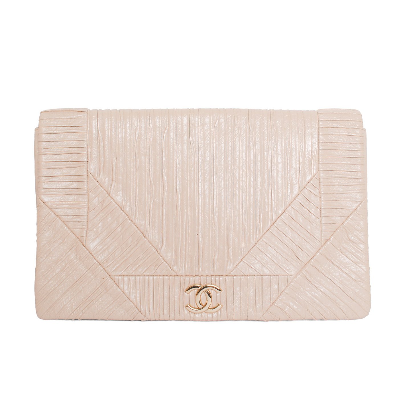 CHANEL Textured Large Clutch