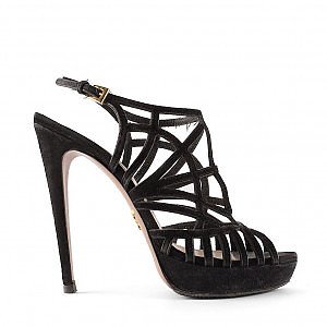 Rent Buy PRADA Strappy Heeled Sandals MY WARDROBE HQ