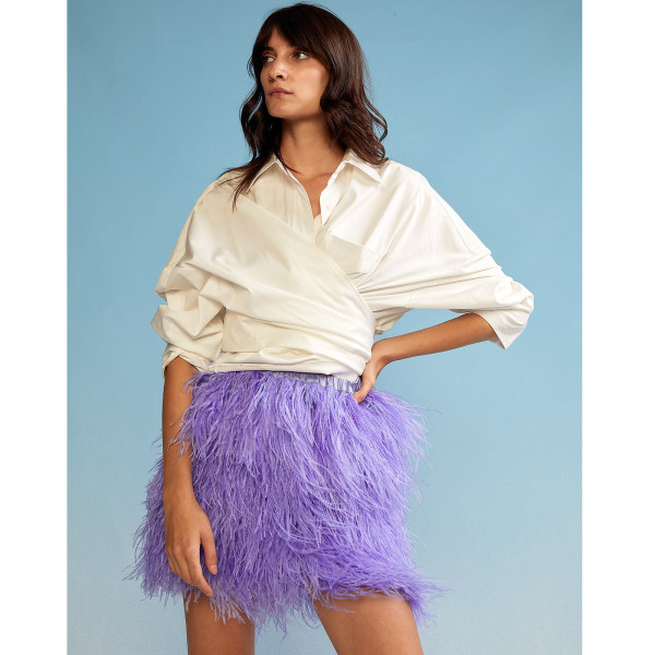 Cynthia Rowley Feather Skirt