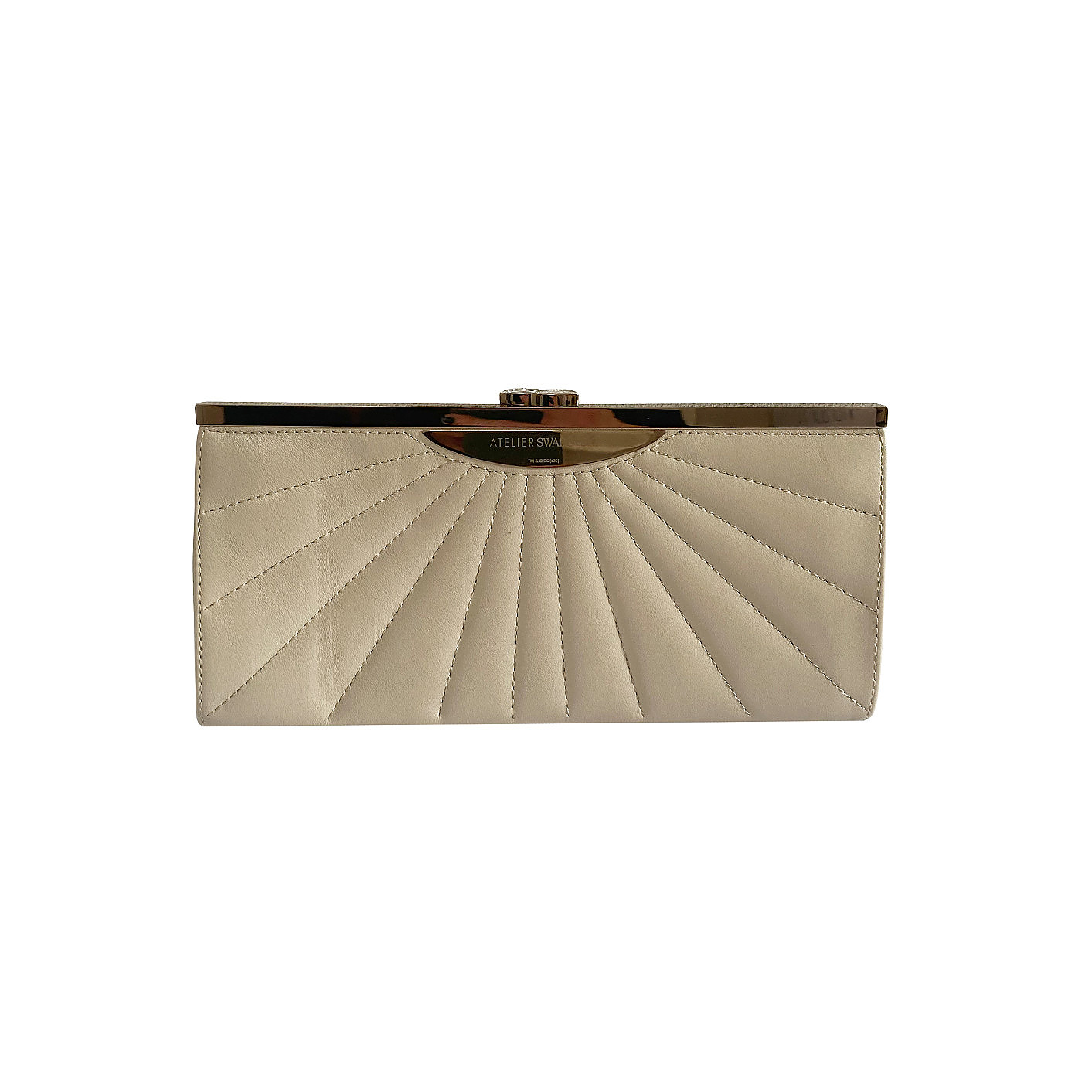 Atelier Swarovski Leather & Crystal Wings Clutch