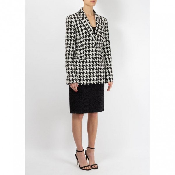 Off white 2025 houndstooth blazer