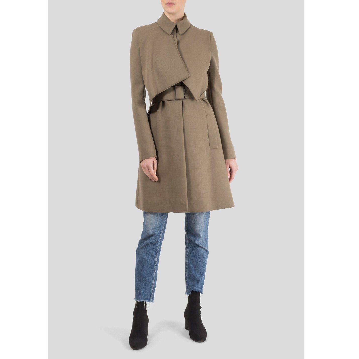 Victoria Beckham Panelled  Belted Trench