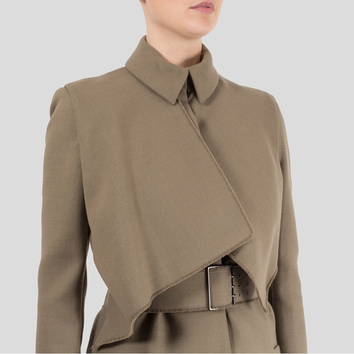 Victoria Beckham Panelled  Belted Trench