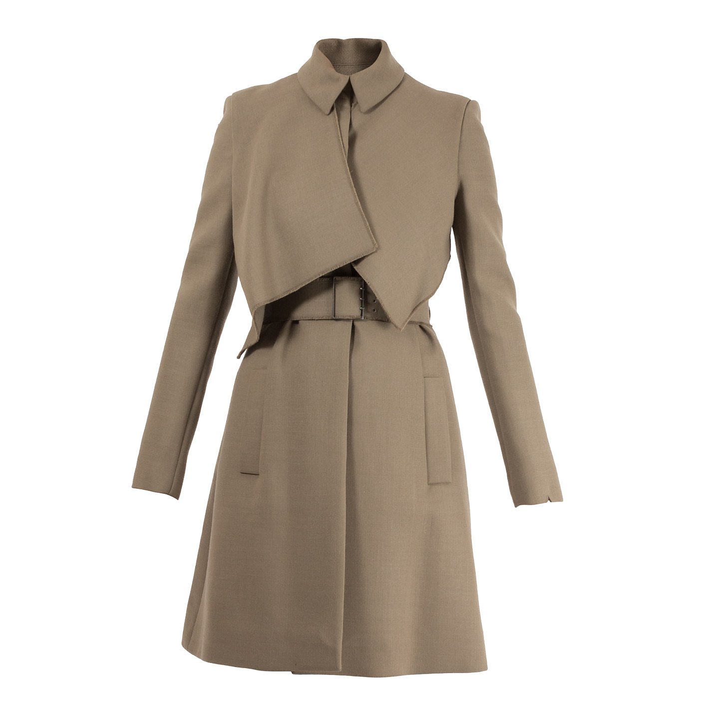 Victoria Beckham Panelled  Belted Trench