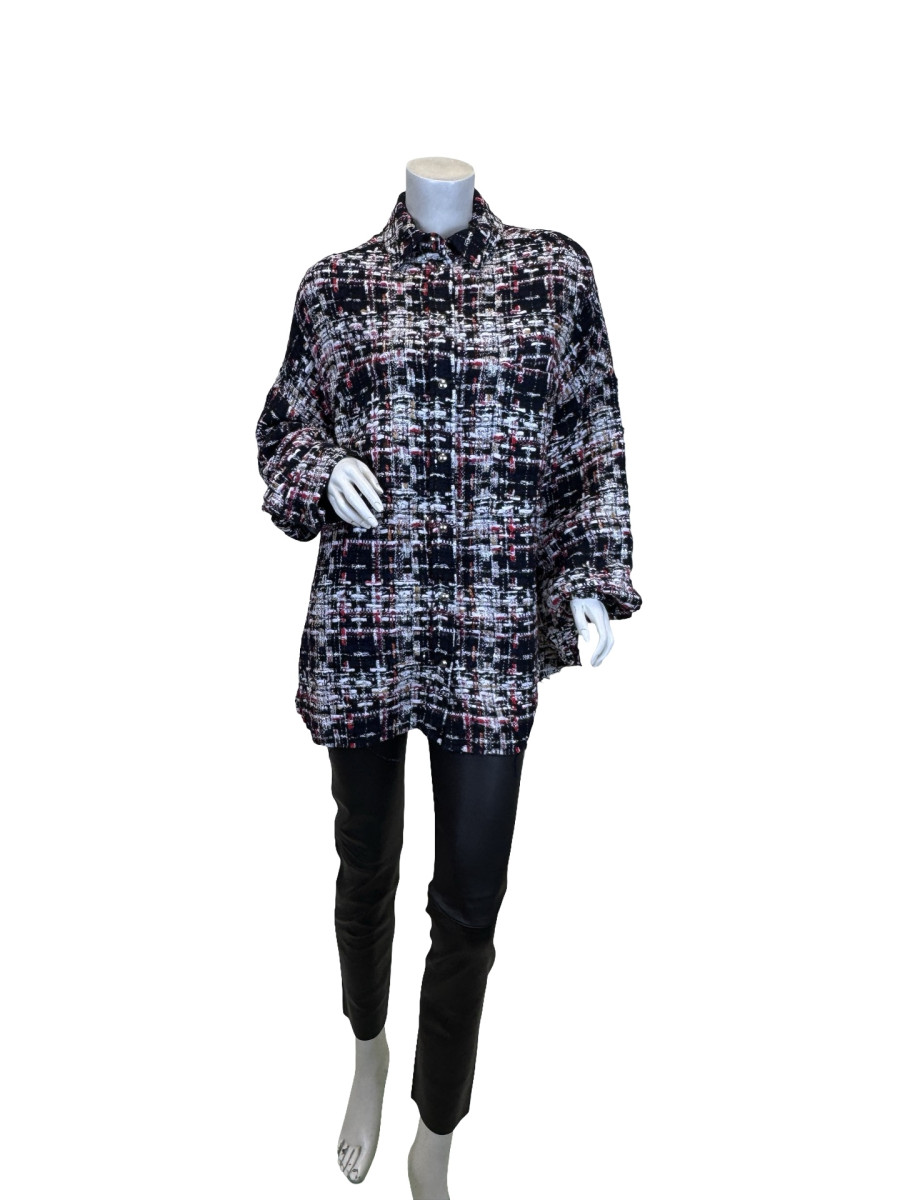 IRO Bouclé Tweed Blazer Jacket