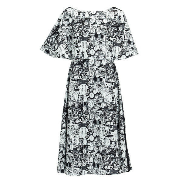 JU-NNA Abigail - Japanese Comic Print A-Line Dress
