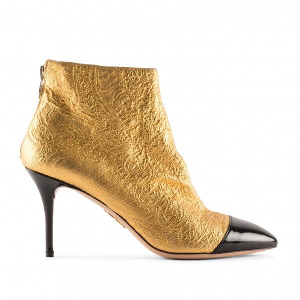 chanel gold boots 9