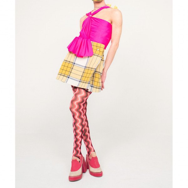 Linus Leonardsson Tartan Mini Skirt