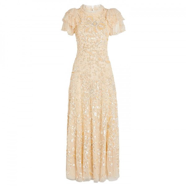 Needle & Thread Embellished Shirley Ribbon Midi Dress