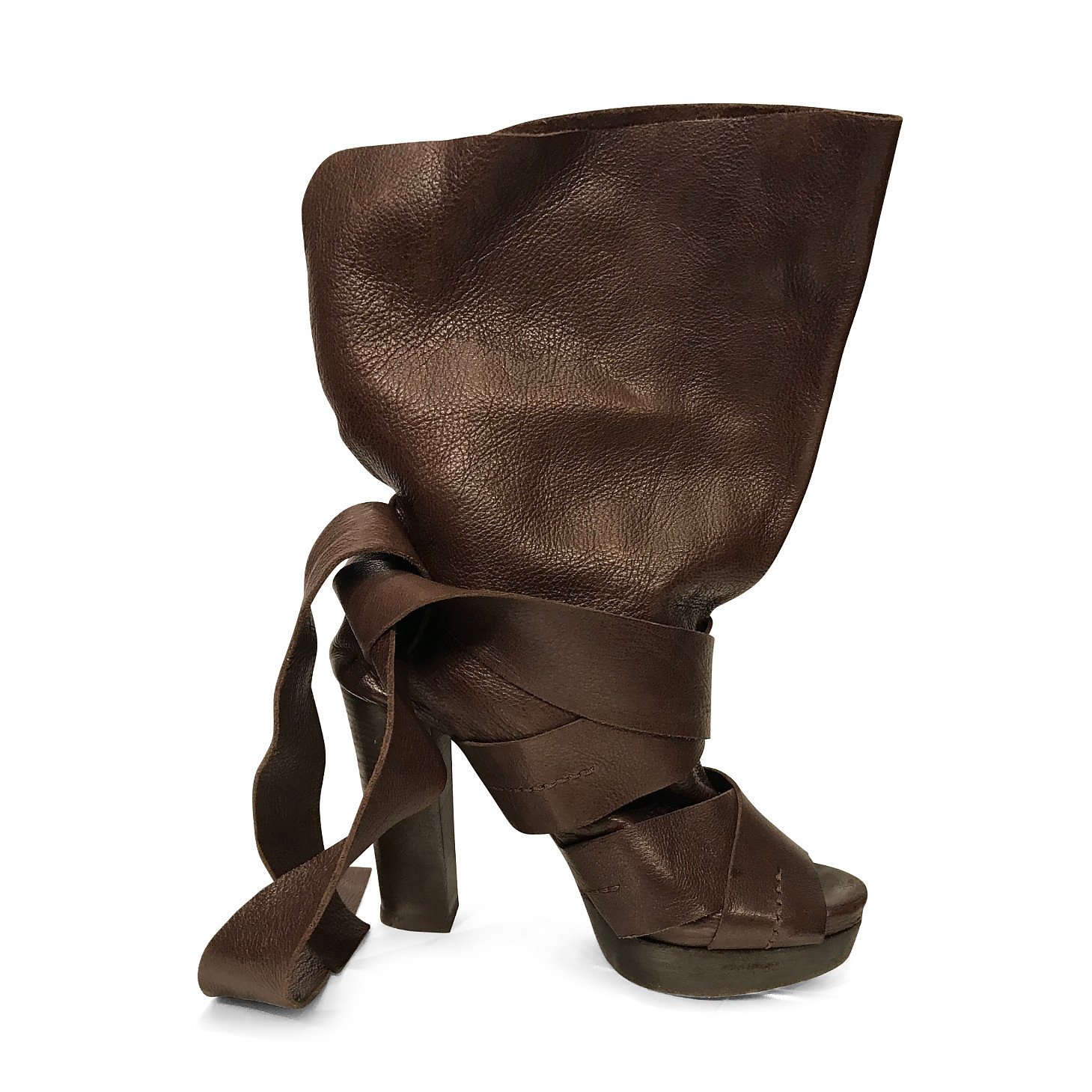 Chloé Soft Leather Wrap Booties