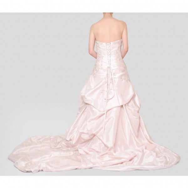 Veromia Flower Pearl Embroidery Corset Dress