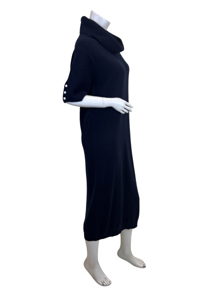 Max Mara Turtleneck Knit Dress - Blue