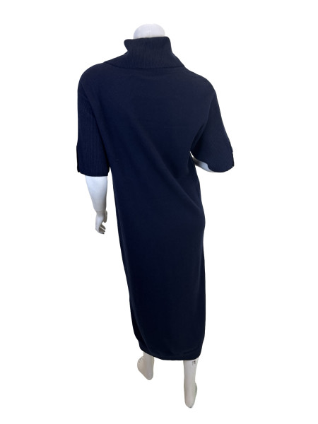 Max Mara Turtleneck Knit Dress - Blue
