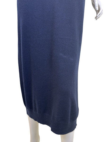 Max Mara Turtleneck Knit Dress - Blue