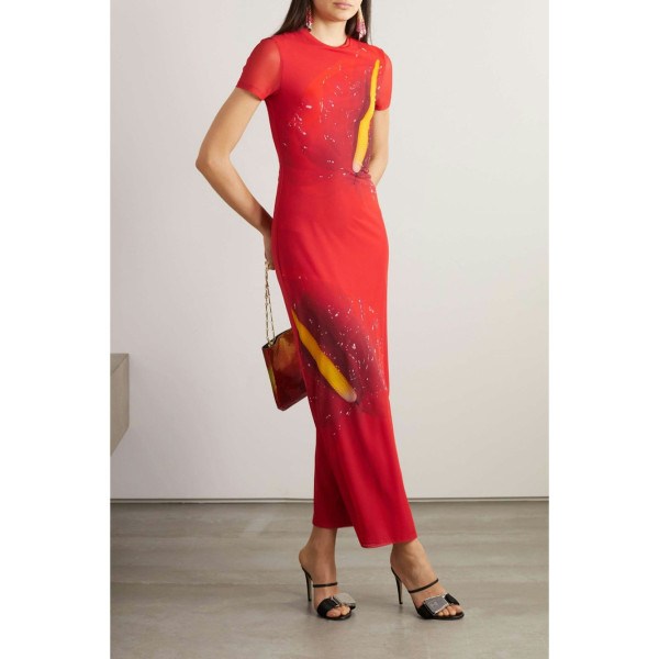 Loewe Loewe Anthurium Mesh Dress