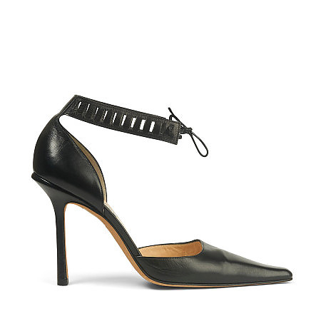 靴 Alexander Wang 'Lovisa' Ankle Strap Pump Alexander Wang // Orange Embellished Lovisa Wrap Heel – VSP