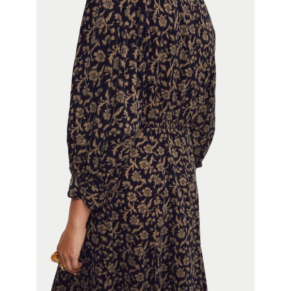 Jigsaw Myrtle Floral Cord Midi Dress