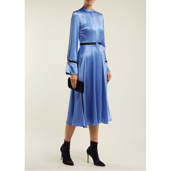 Roksanda Silk-Satin Crepe Midi Shirt Dress