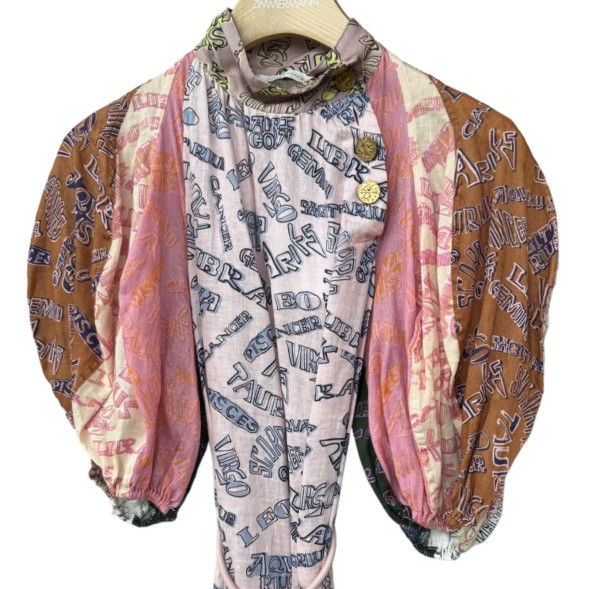ZIMMERMANN Zodiac Tie Neck Dress