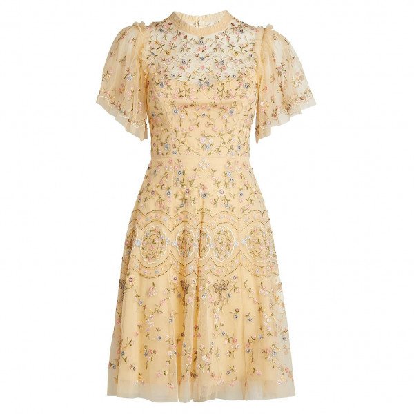 Needle & Thread Sweet Petal Embellished Mini Dress