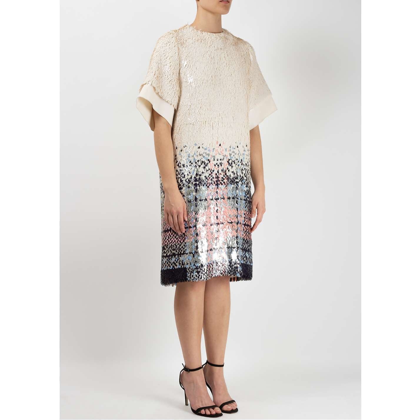 Mulberry Sequinned Tartan Dress