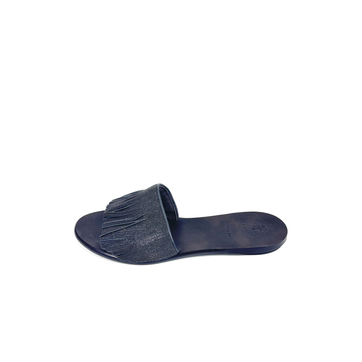Brunello Cucinelli Brunello Cucinelli Grey Beaded Slides