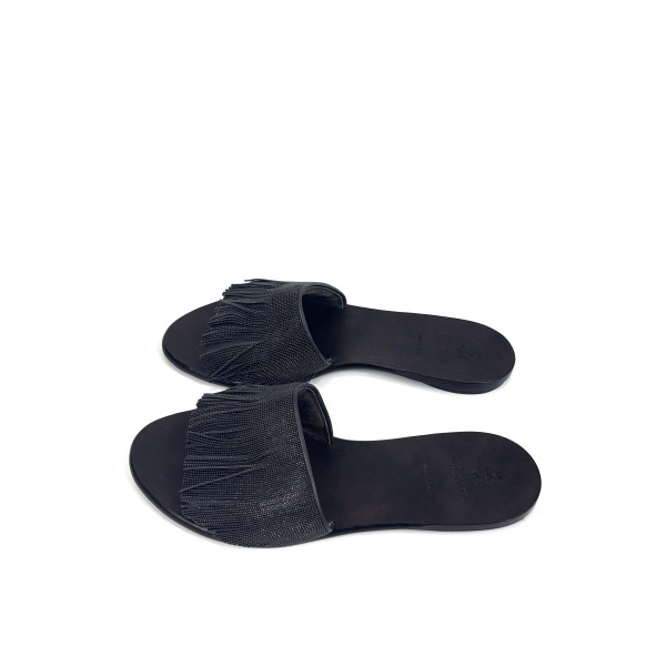 Brunello Cucinelli Brunello Cucinelli Grey Beaded Slides