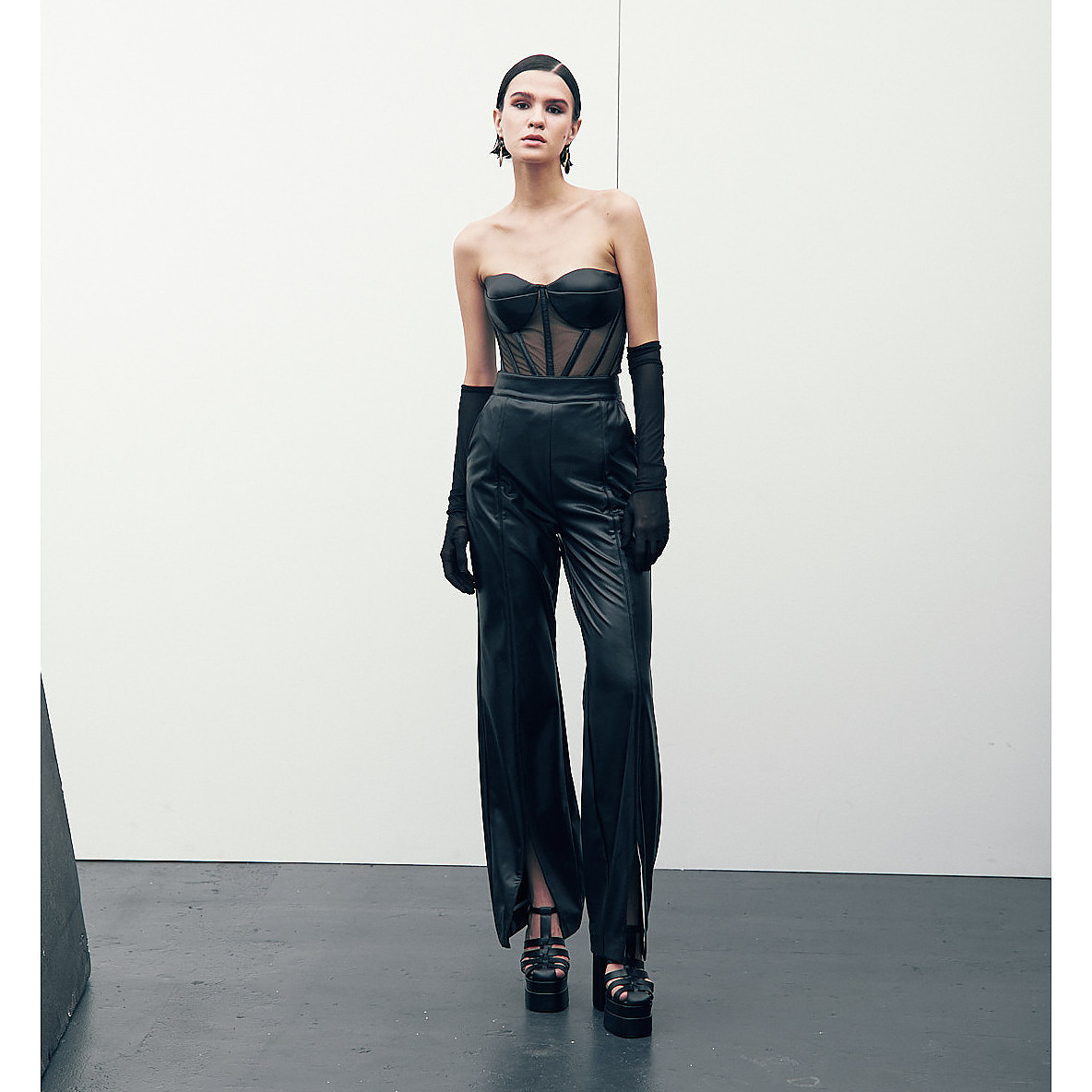 Joanna Andraos Vegan Leather Trousers