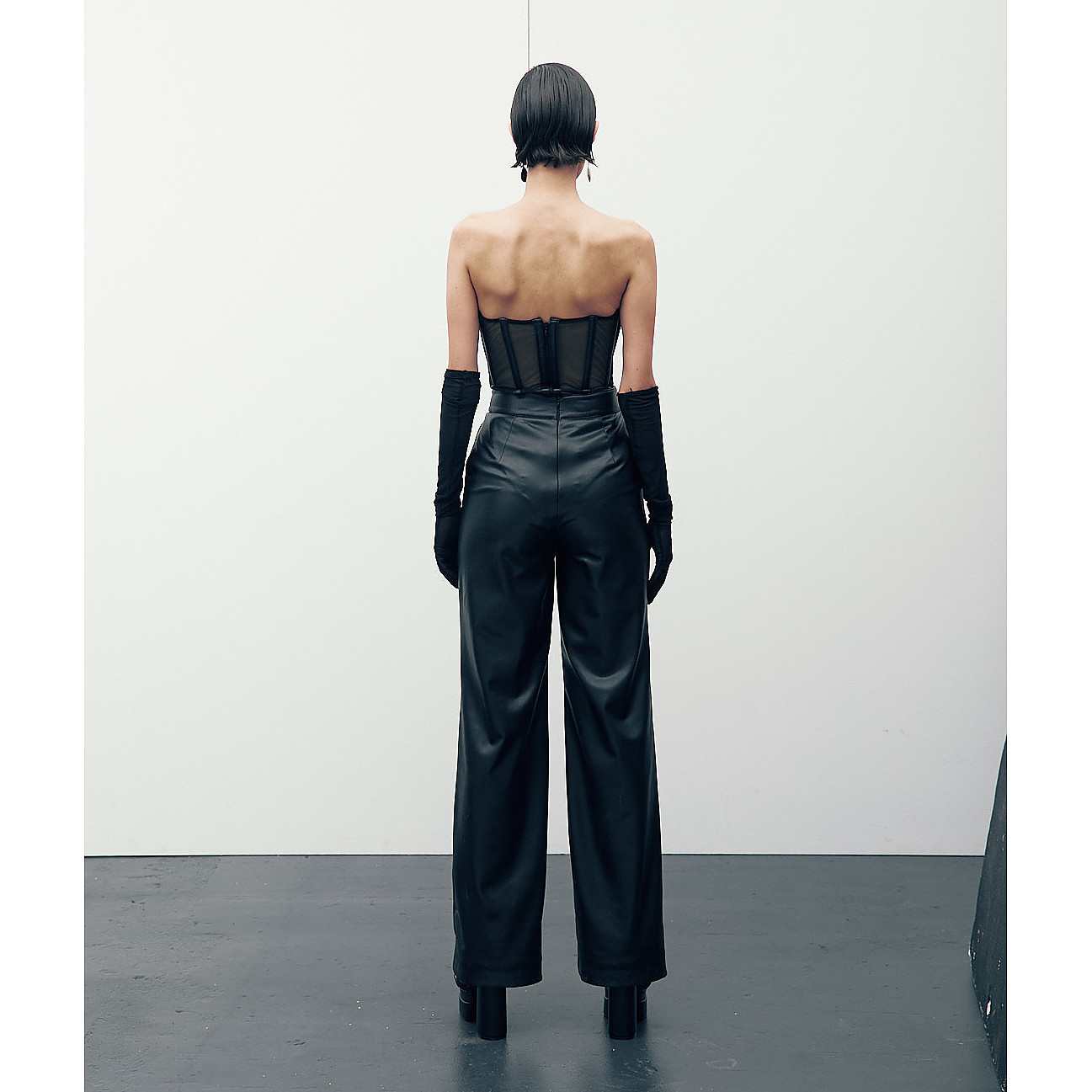 Joanna Andraos Vegan Leather Trousers