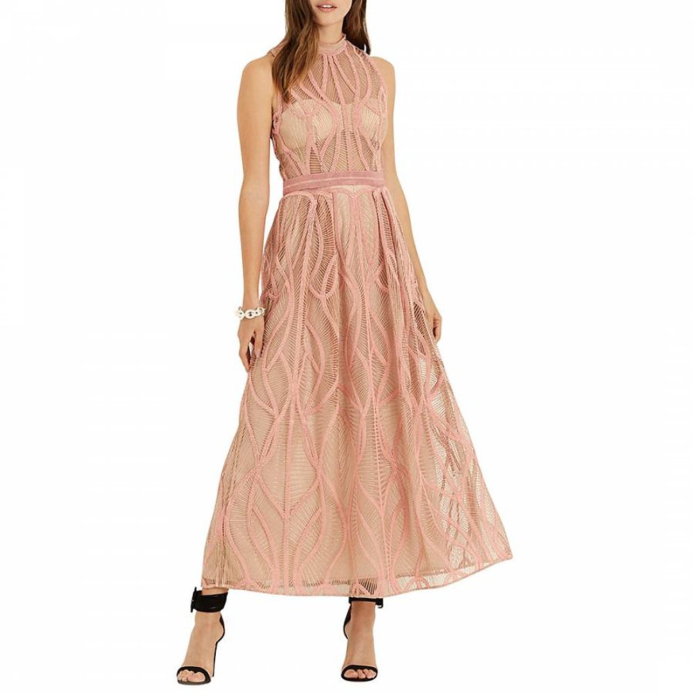 Amanda Wakeley Embroidered Sleeveless Midi Dress