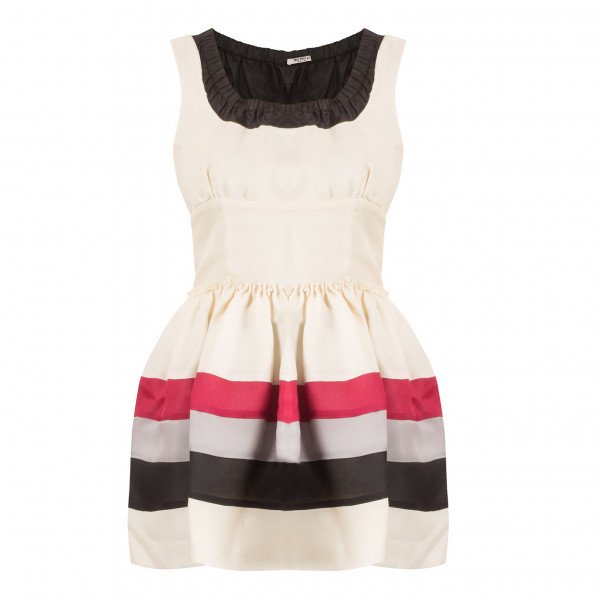 Miu Miu Striped Peplum Top