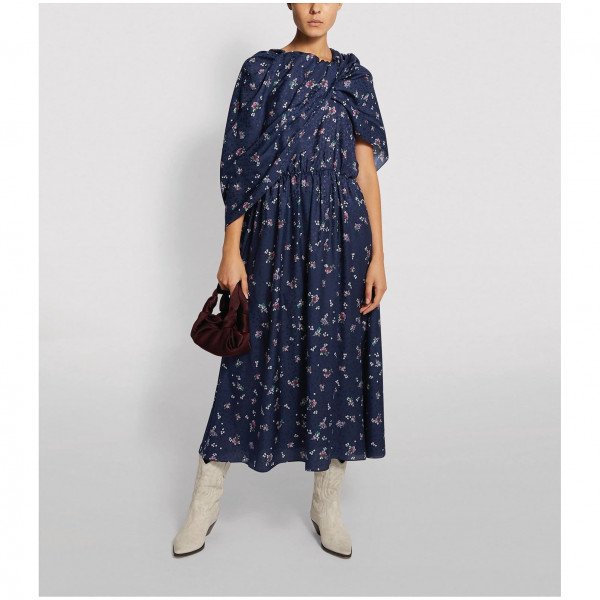Magda Butrym Getafe Floral Cape Dress