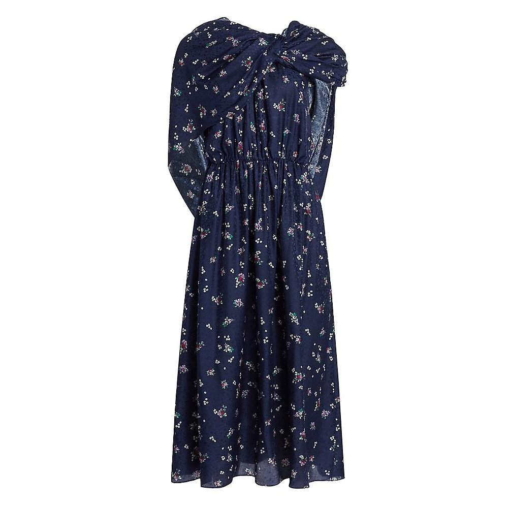 Magda Butrym Getafe Floral Cape Dress