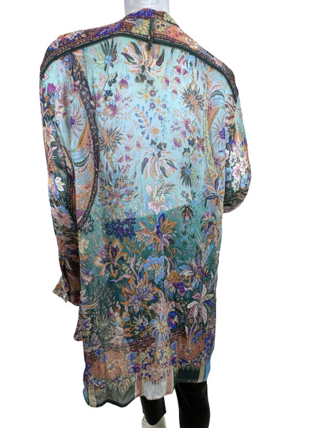 ETRO Floral Paisley Print Silk Blouse
