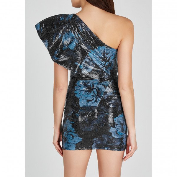 Alexandre Vauthier One Shoulder Sequin Mini Dress