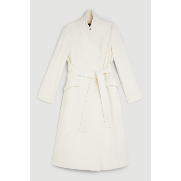 KAREN MILLEN イタリアンウール ノッチネック ミディコート KAREN MILLEN イタリアンウール ノッチネック ミディコート