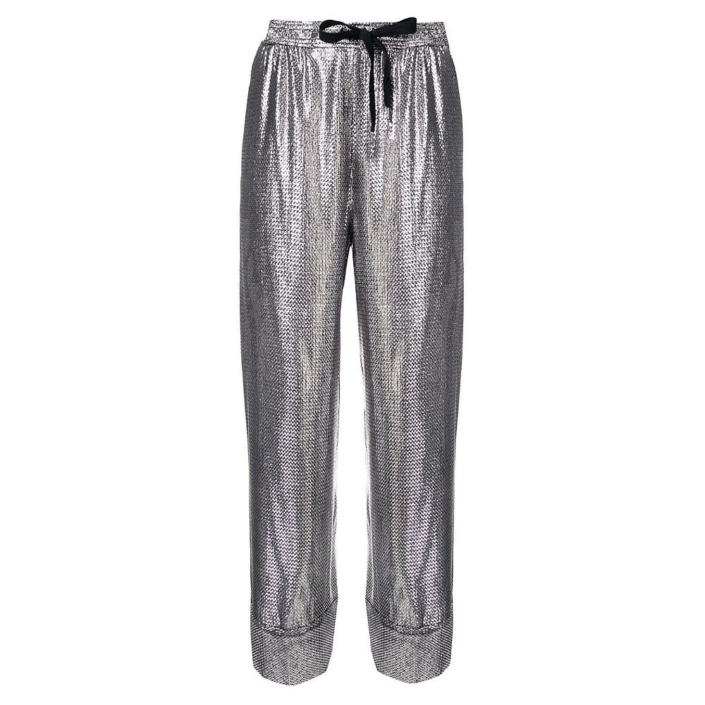 Roland Mouret Metallic Cropped Trousers