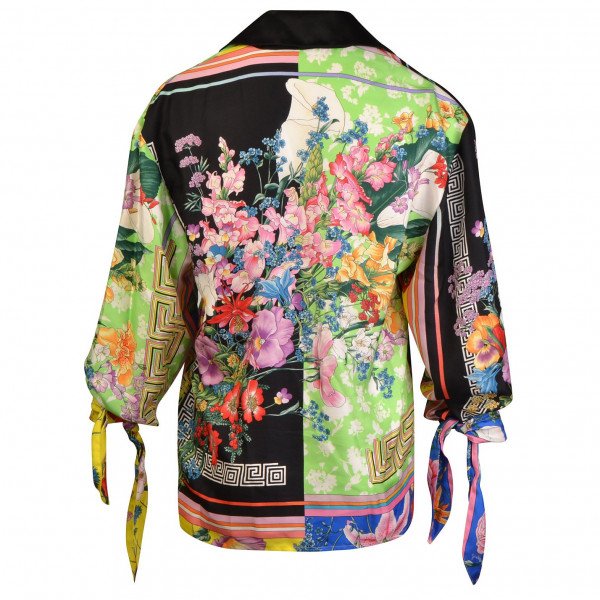 Versace Multicolour Floral-Print Blouse