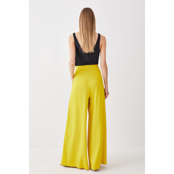 Karen Millen Pleat Detail Wide Leg Trouser