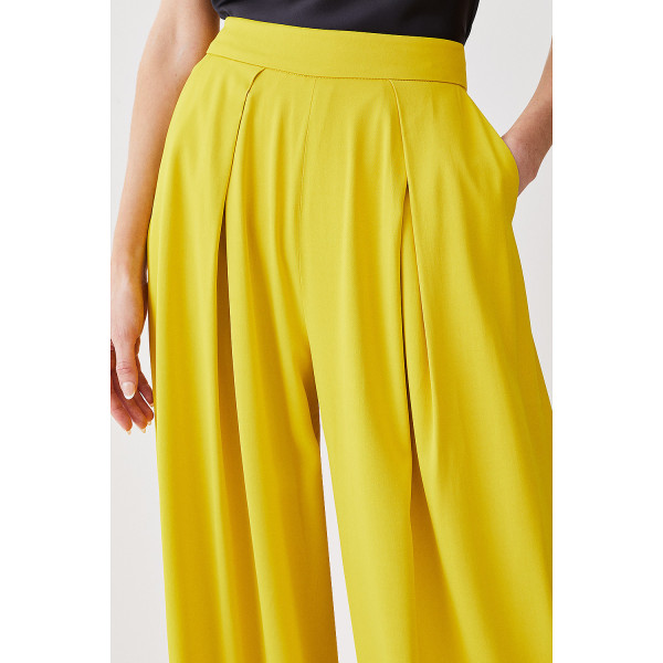 Karen Millen Pleat Detail Wide Leg Trouser
