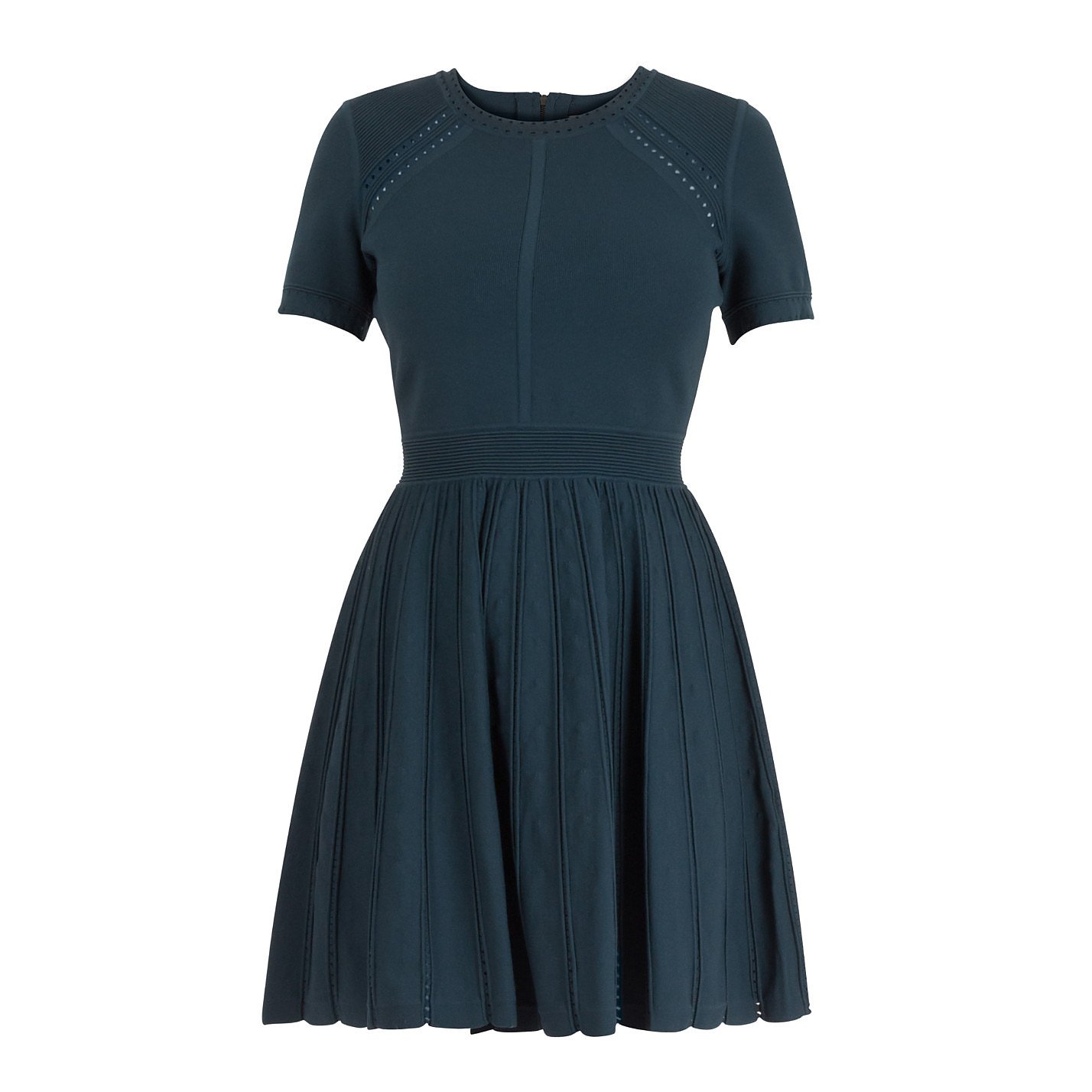 Milly Pointelle Stretch-Knit Mini Dress 